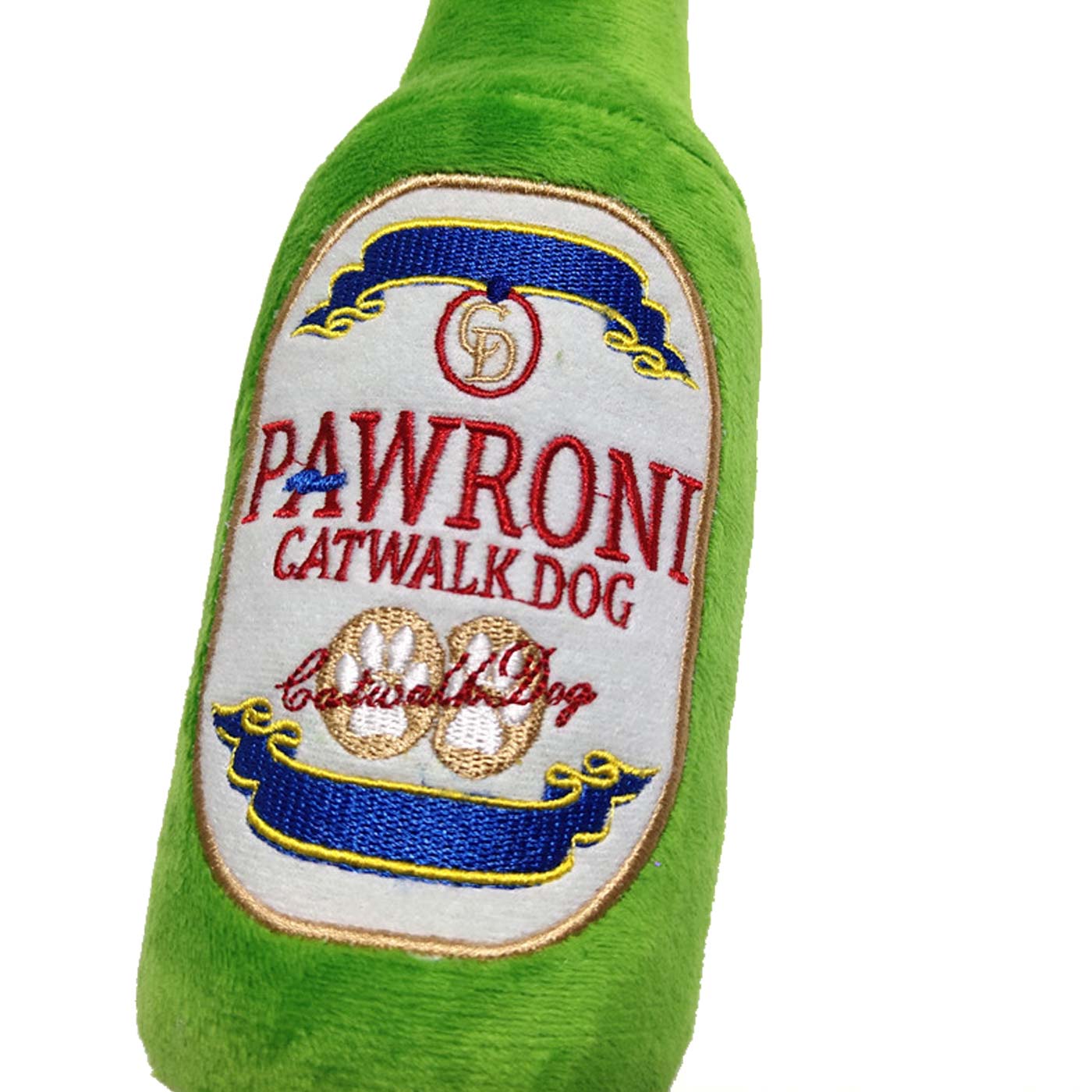 CatwalkDog Pawroni Beer Bottle Dog Toy