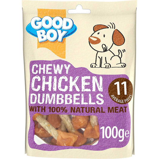 Good Boy Chewy Chicken Dumbbells