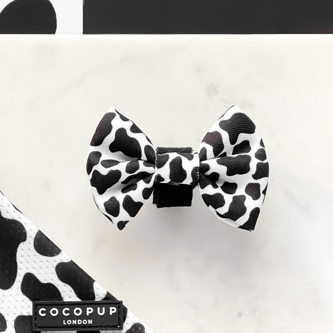Cocopup London Cow Print Bow Tie