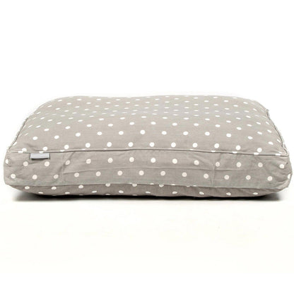 [colour:grey spot] Luxury Dog Crate Cushion from Spots and stripe collection, in Grey Spot Crate Cushion Cover The Perfect Dog Crate Accessory, Available Now at Lords & Labradors