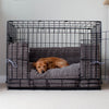 Dog Crate Bumper in Dark Grey Essentials Plush by Lords & Labradors