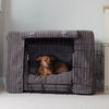 Dog Crate Set in Dark Grey Essentials Plush by Lords & Labradors