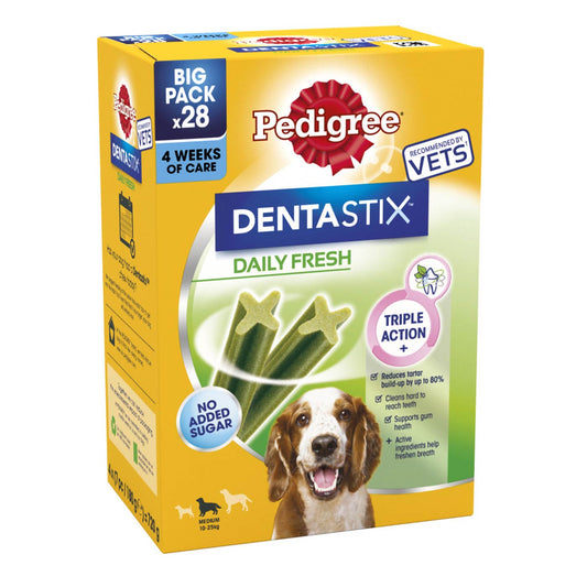 Pedigree DentaStix Fresh Medium Dog Daily Dental Sticks
