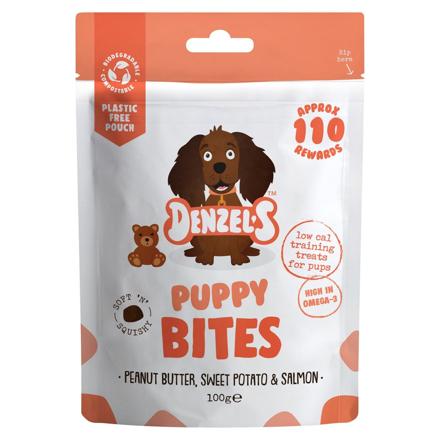Denzel's Soft 'n' Squishy Puppy Bites For Dogs 100g