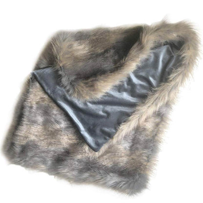 Luxury Velvet Pet Blanket, In Stunning Elephant & Wolf Faux Fur The Perfect Blanket For Dogs, Available To Personalise at Lords & Labradors