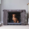 Dog Crate Cover in Dark Grey Essentials Plush by Lords & Labradors