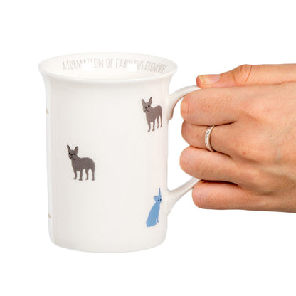 Discover, Lords & Labradors Fabulous Frenchies Mug, Made From Fine Bone China! The Perfect Gift For Frenchie Lovers, Available Now at Lords & Labradors