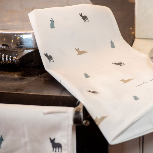 Fabulous Frenchies Tea Towel