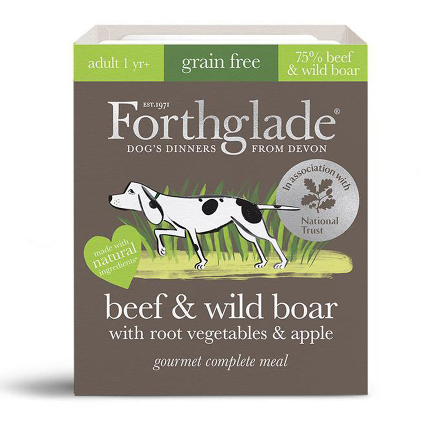 Forthglade Gourmet Grain Free Beef & Boar Dog Food