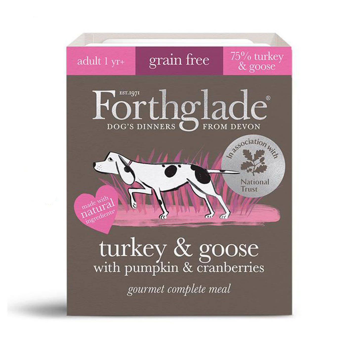 Forthglade Gourmet Grain Free Turkey & Goose Dog Food