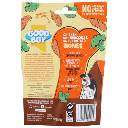 Good Boy Super-Licious Chicken, Broccoli & Sweet Potato Bones 100g