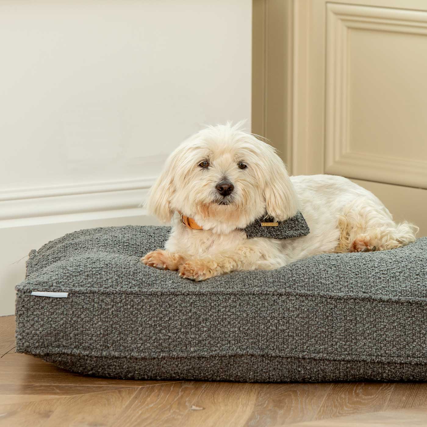 Luxury Dog Crate Cushion, Bouclé Crate Cushion Cover The Perfect Dog Crate Accessory, Available Now at Lords & Labradors