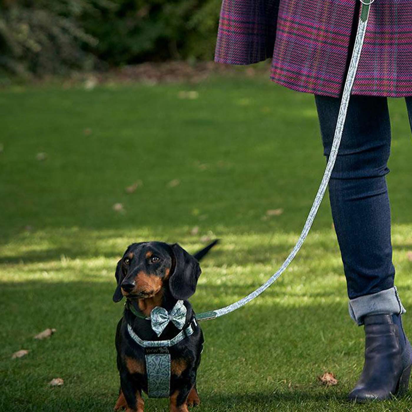 [colour:stag] Set & accessorise your pooch ready for a stylish dog walk with Hiro + Wolf X L&L Dog Lead, the perfect dog walking accessory! Made using strong webbing lining to provide extra strength! Available in 3 stylish designs and one sizes at Lords & Labradors