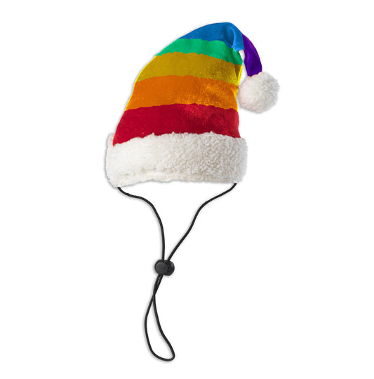 House of Paws rainbow christmas hat
