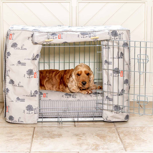 Dog Crate Cover in Hyde Park by Lords & Labradors