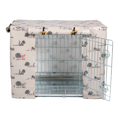 Dog Crate Cover in Hyde Park Oil Cloth by Lords & Labradors