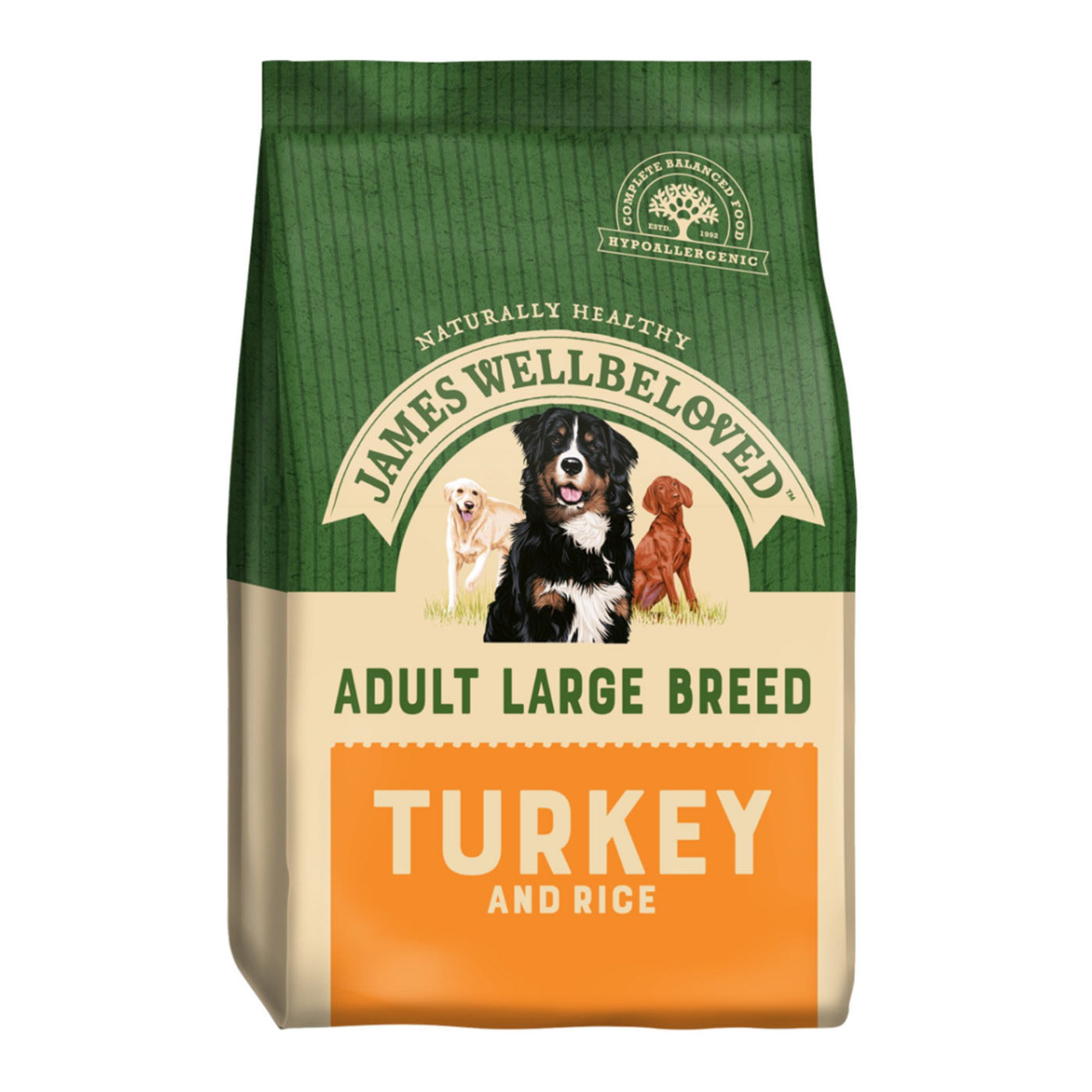 James Wellbeloved Turkey and Rice Large Breed Adult Dog Food