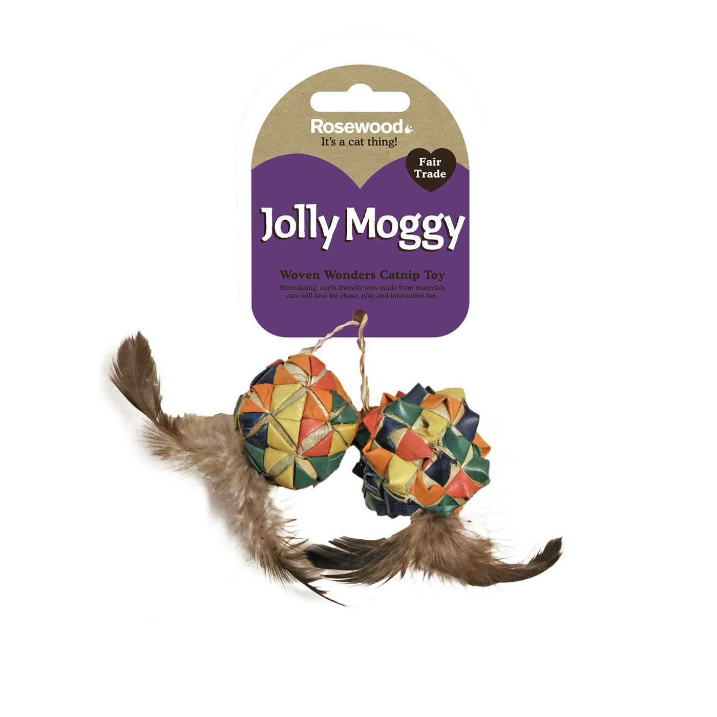 Jolly Moggy Woven Wonders Catnip Squares Cat Toy