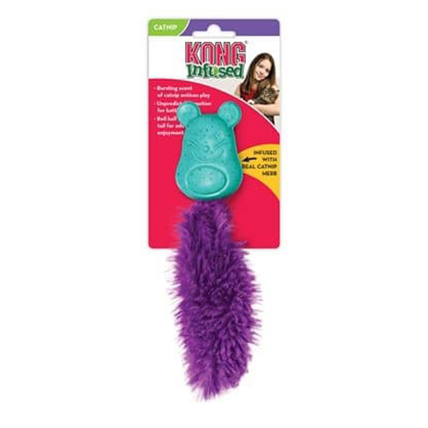 KONG Infused Bobble Mouse Cat Toy