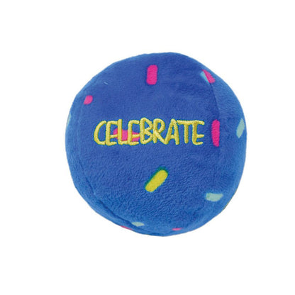 KONG Occasions Birthday Balls 2 Pack Blue Celebrate