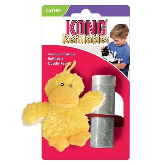 KONG Refillable Catnip Duckie Cat Toy