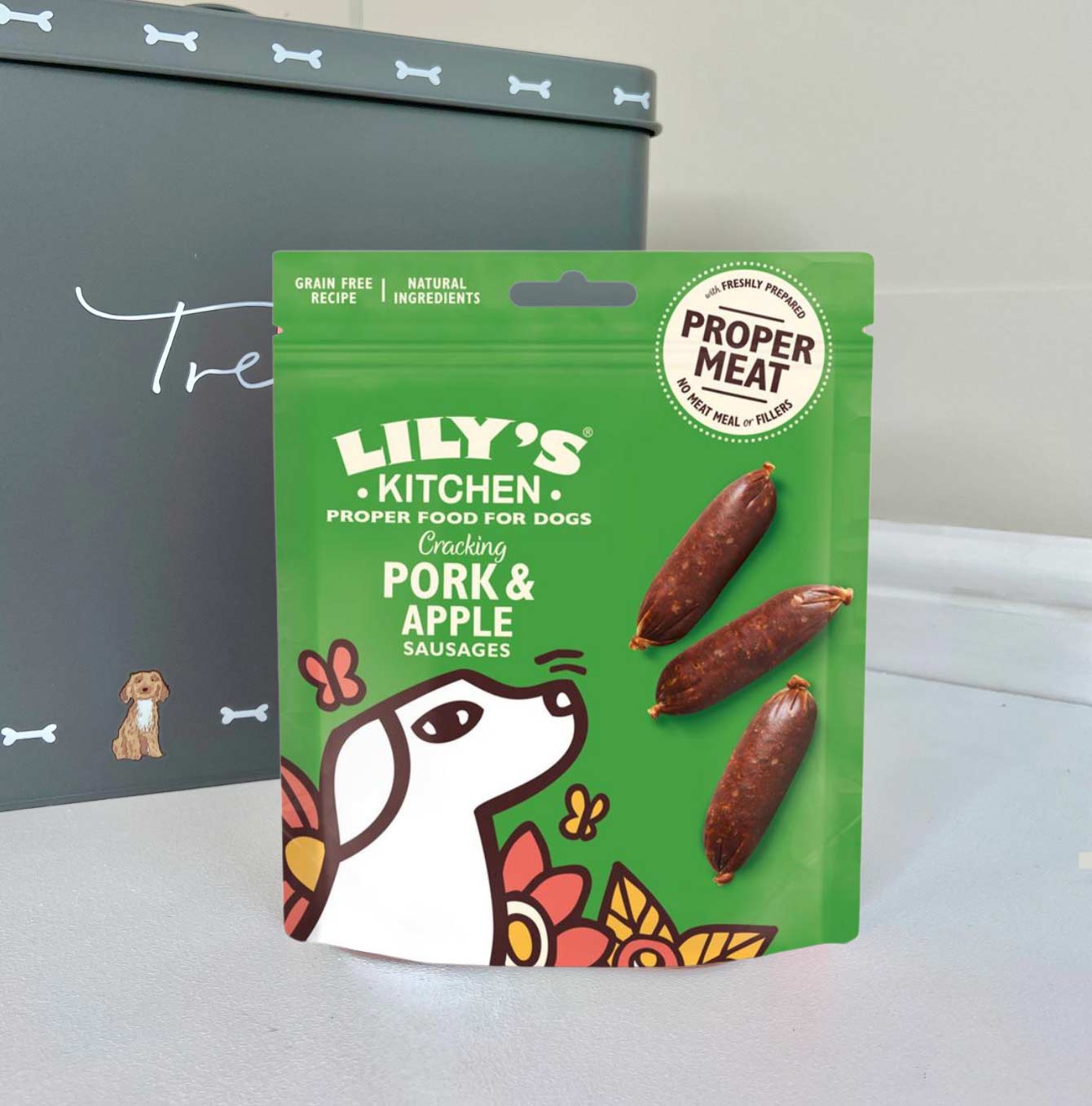 Lily's Kitchen Cracking Pork & Apple Sausages Dog Treats