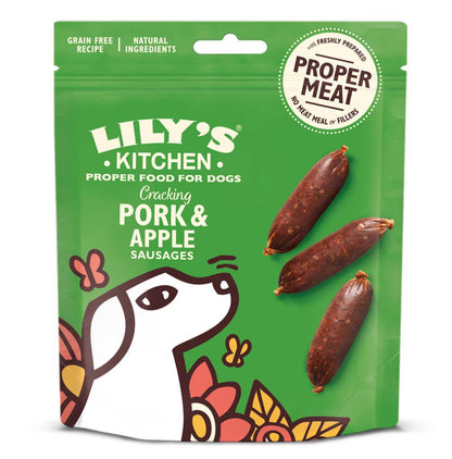 Lily's Kitchen Cracking Pork & Apple Sausages Dog Treats Studio