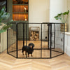 80cm High Black Puppy Play Pen by Lords & Labradors