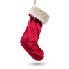 Christmas Stocking in Cranberry Velvet by Lords & Labradors