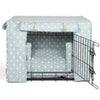 Dog Crate Set in Duck Egg Spot by Lords & Labradors