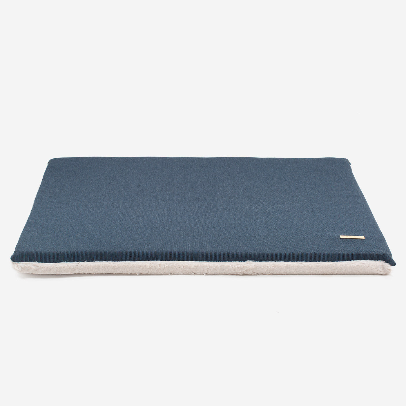 Discover the perfect dog crate accessory, our luxury essentials twill crate mattress in stunning navy denim. Present to your furry friend with this Italian handmade crate mattress for dogs, available now at Lords & Labradors     