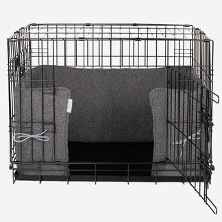 Curated visual reference: Gallery Detail: Granite Bouclé Crate Bumper Dog Crate Bedding