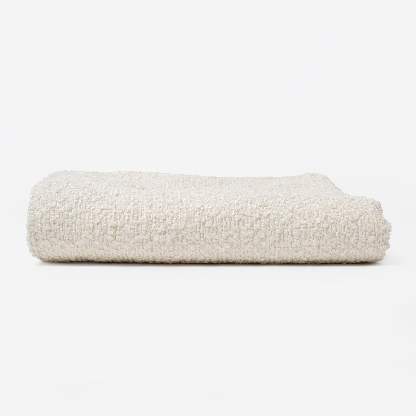 [colour:Ivory Boucle] Super Soft Sherpa & Teddy Fleece Lining, Our Luxury Cat & Kitten Blanket In Stunning Ivory Boucle I The Perfect Cat Bed Accessory! Available To Personalise at Lords & Labradors