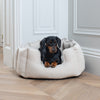 High Wall Bed For Dogs in Herringbone Tweed by Lords & Labradors