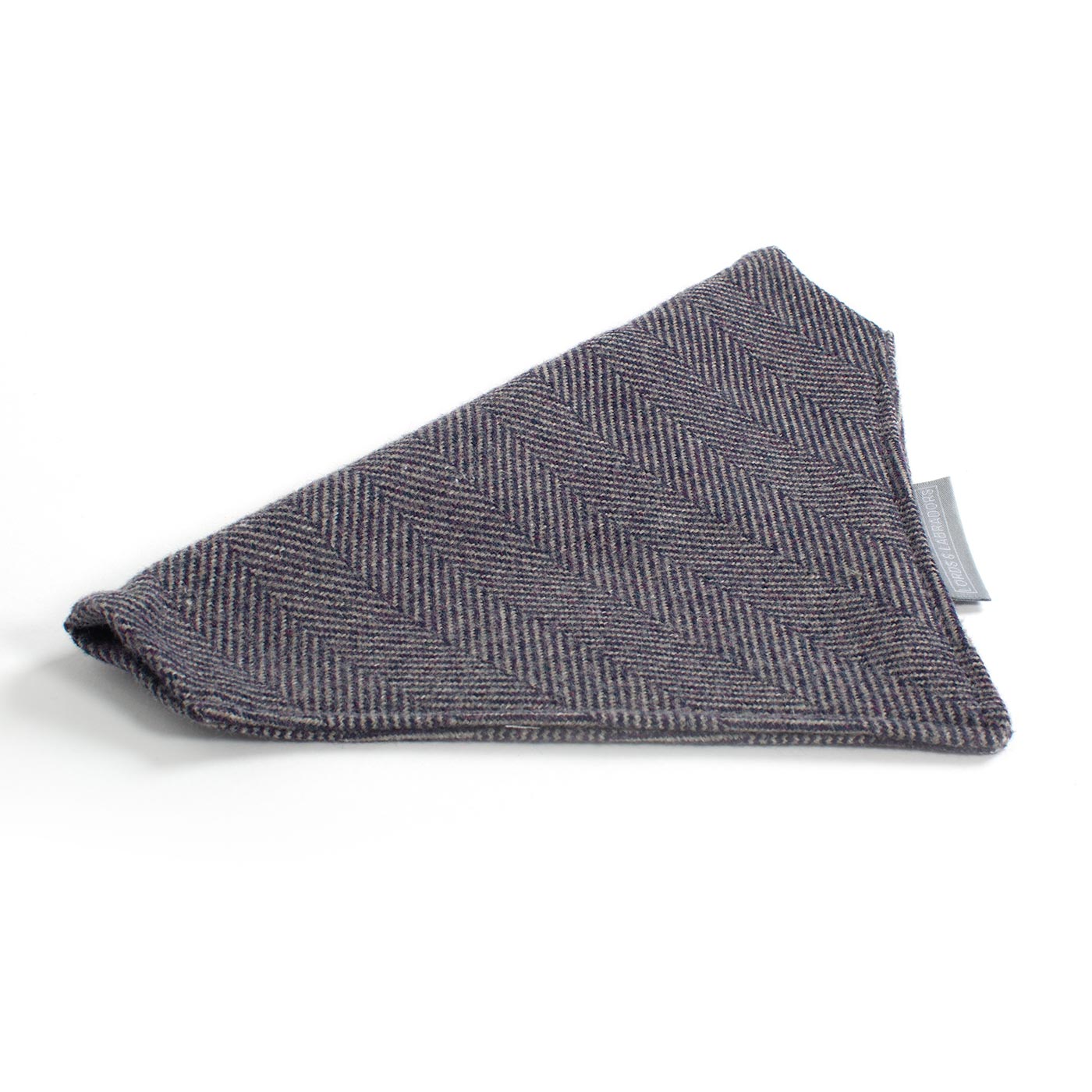 Discover The Perfect Bandana For Dogs, Handmade With love In Luxury Herringbone Tweed, Available In 3 Sizes To Personalise Now at Lords & Labradors 