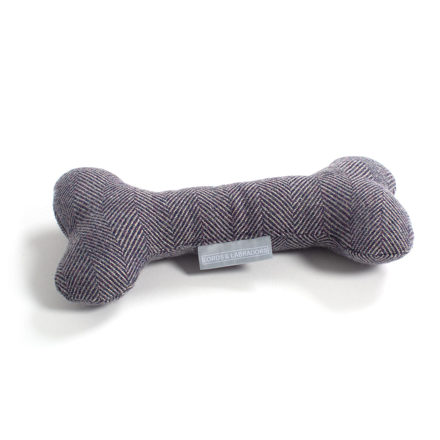Present The Perfect Pet Playtime With Our Luxury Dog Bone Toy, In Stunning Oxford Herringbone Tweed! Available To Personalise Now at Lords & Labradors    