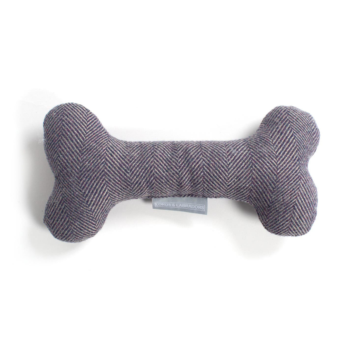 Present The Perfect Pet Playtime With Our Luxury Dog Bone Toy, In Stunning Oxford Herringbone Tweed! Available To Personalise Now at Lords & Labradors    