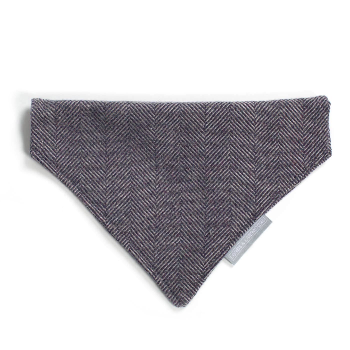Discover The Perfect Bandana For Dogs, Handmade With love In Luxury Herringbone Tweed, Available In 3 Sizes To Personalise Now at Lords & Labradors 