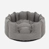 High Wall Bed For Cats With Removable Covers in Herringbone Tweed by Lords & Labradors