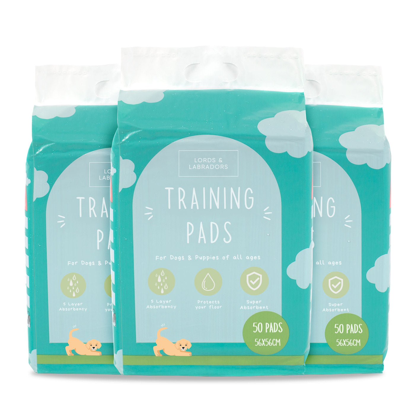 Puppy Training Pads Triple Pack by Lords & Labradors