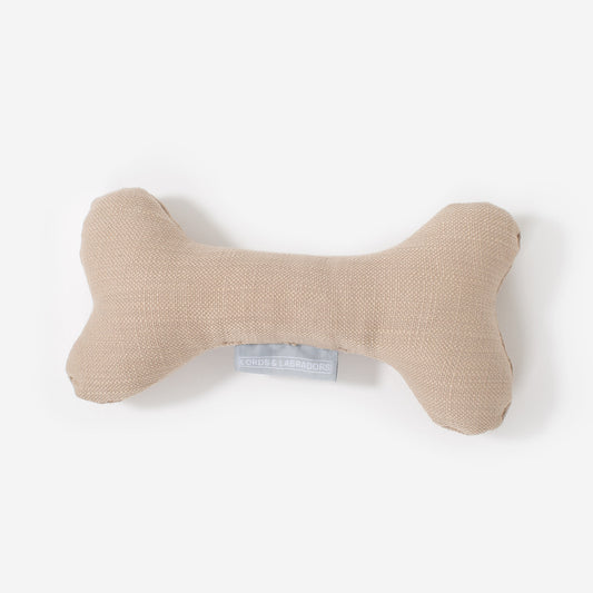 [colour: savanna oatmeal] Present The Perfect Pet Playtime With Our Luxury Dog Bone Toy, In Stunning Savanna Oatmeal! Available To Personalise Now at Lords & Labradors