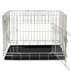 Imperfect Deluxe Dog Crate in Silver by Lords & Labradors