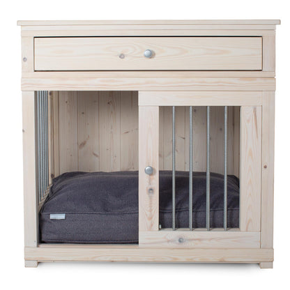 Wooden Sliding Door Salcombe Dog Crate with Drawer by Lords & Labradors
