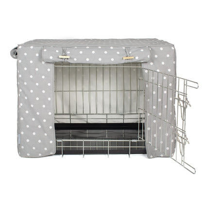Grey spot crate cover by Lords and Labradors