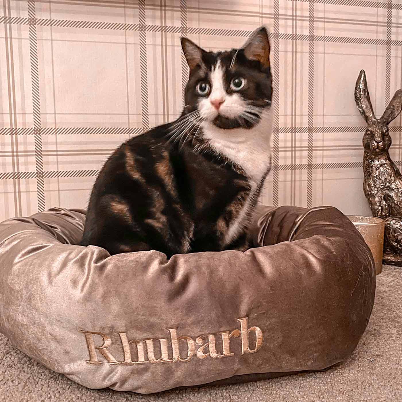 Luxury Mink Velvet Cat Donut Bed