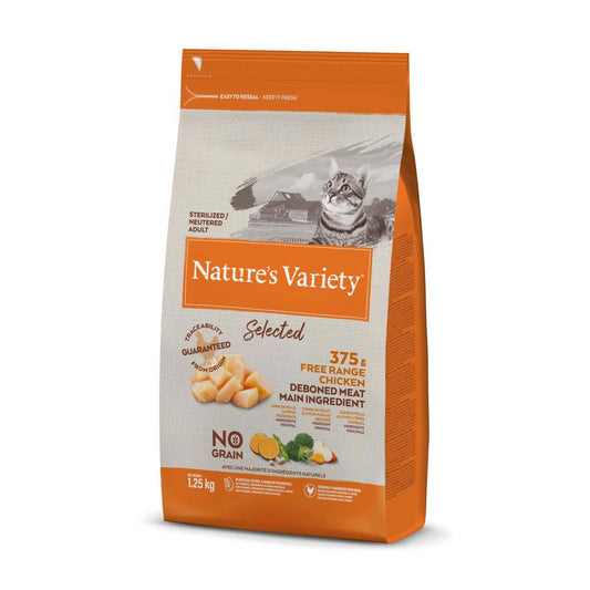 Natures Variety Selected Dry Adult Chicken Sterilized Cat Food