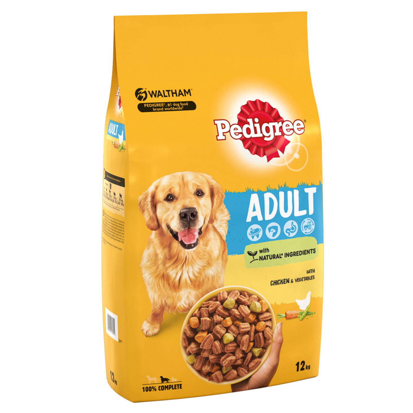 Pedigree Adult Dog Complete Dry Food with Chicken & Vegetables 12KG