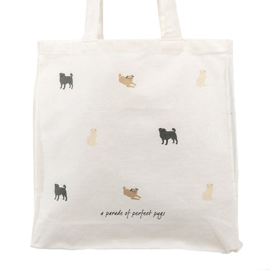 Perfect Pugs Canvas Tote Bag