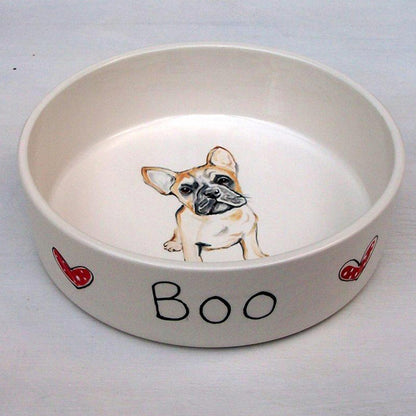 Portrait Dog Bowl by Purple Glaze