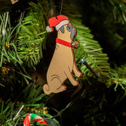 Pug Christmas Decoration by Sweet William